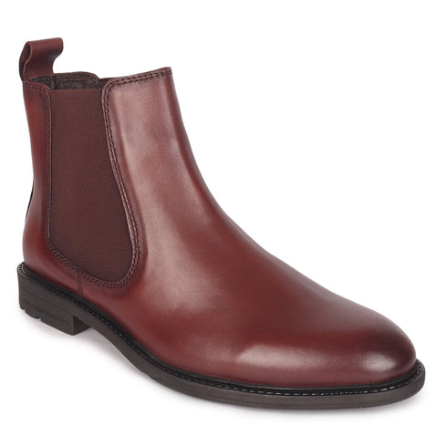 Men's Premium Leather Slip-On Chelsea Boots