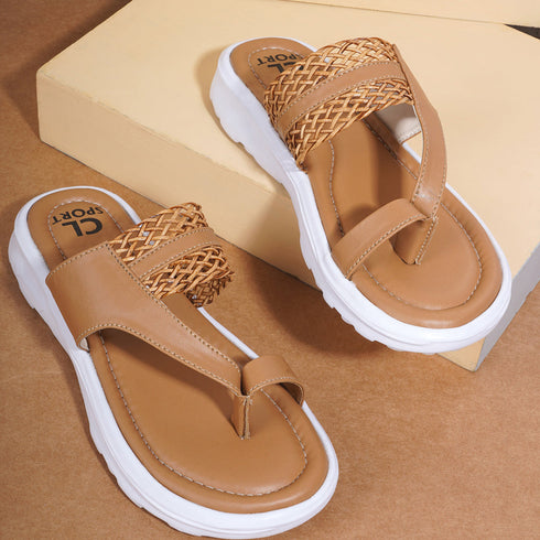 Women's Braided Strap Toe Ring Strap Comfort Sandals