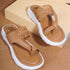 Women's Braided Strap Toe Ring Strap Comfort Sandals