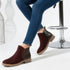 Women's Solid Suede Slip-On Chelsea Boots