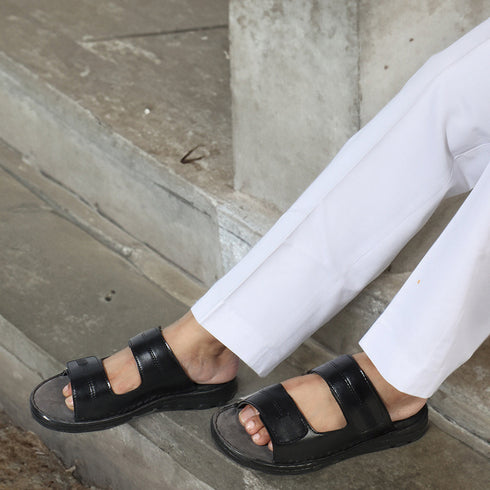 Men's Dual Adjustable Strap Comfort Slides