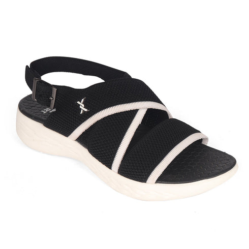 Women's Knitted Cross-Strap Sport Sandal with Buckle