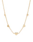 18kt Gold Plated Heart Charms Necklace