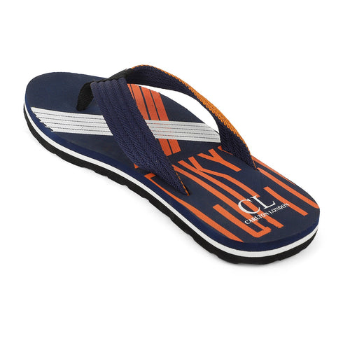 Men's Geometric Print Thong Slipers
