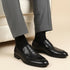 Men's Classic Smooth Leather Penny Loafers with TPR Sole