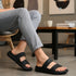 Men's Dual Strap Lightweight Comfort Slide Sandal