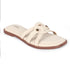 Women's Elegant Flat Slide Sandal with Interlocking Detail
