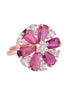 Rose Gold plated Ruby AD studded handcrafted adjustable Finger Ring