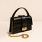 Carlton London Croc Textured Black Sling Bag CLHB 04