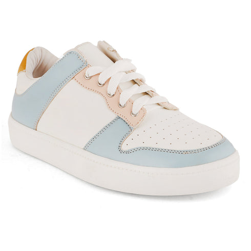 Women's Colorblock Lace-Up Casual Sneakers