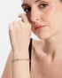 Rhodium and 18kt Gold Plated Twisted Cuff Bangle