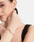 18kt Rose Gold Plated Contemporary Fluid Open Cuff Bracelet
