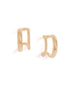 18kt Gold Plated Twisted Half Hoop Earring