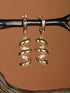 Anti-Tarnish Gold Plated Spiral Twister Hoop Minimalist Earrings