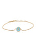 18kt Gold Plated Circular Enamel Wraparoun Bracelet