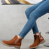 Women's Solid Suede Slip-On Chelsea Boots