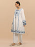Mehnaz in Falak Kashmiri Long Kurta - White