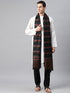 Men's Checkered Wool Shawl with Zari