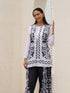 Saba Chikankari Cord Set in Poly Muslin Set - Black