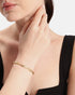 18kt Gold Plated Fluid Open Cuff Bangle