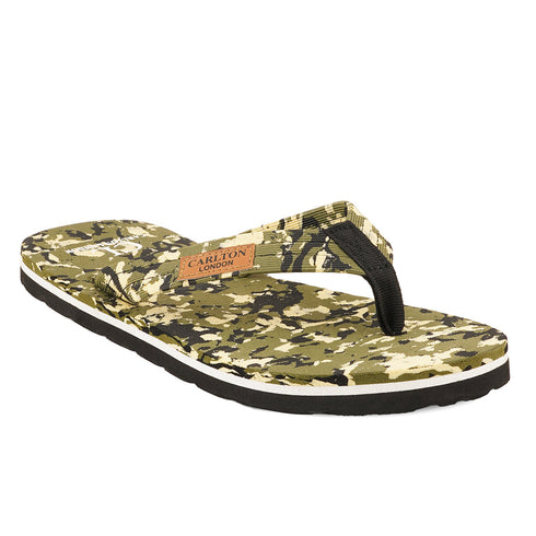 Men's Textured Strap Casual Thong Slipper
