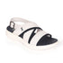 Women's Knitted Cross-Strap Sport Sandal with Buckle