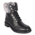 Women's Cozy Hiker Style Ankle Boot with Faux Fur Collar