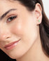 925 Sterling Silver Rhodium Plated Enamel Turtoise Mini Stud Earring
