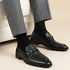Men's Pebble Leather Dress Loafer with Contrast Band