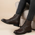 Men's Textured Lace-Up Ankle Boots
