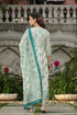 Women floral printed pure cotton Anarkali kurta with Trousers & Dupatta