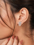 925 Sterling Silver Cubic Zirconia Geometric Studds earrings