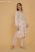 Chikankari Kurta Set In Rayon - Beige