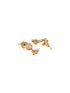 Gold Plated Gold Beads Delicate Temple Goddess Lakshmi Pendant Minimal Jewellery Set
