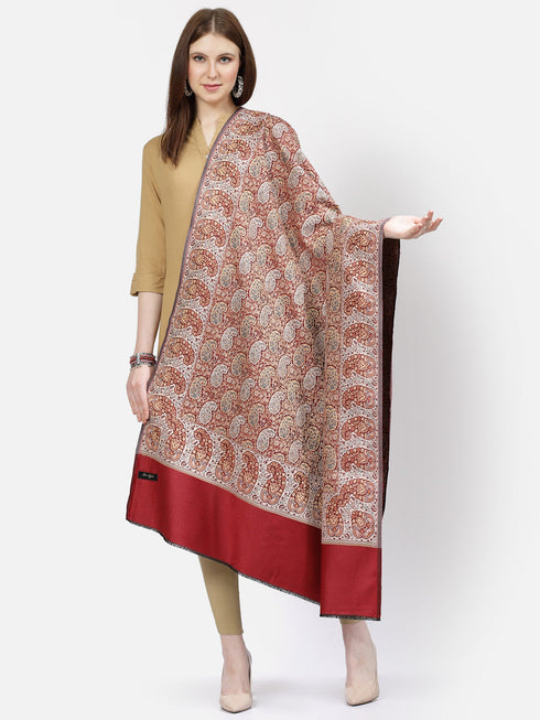 Women's Paisley Jamawar Acrylic Wool Shawl
