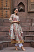 Paisley Printed Gota Patti Pure Cotton Kurta with Trousers & Dupatta