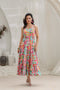 Printed Fit & Flared Midi Ethnic Dress