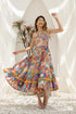 Floral Printed Pure Cotton Fit & Flare Ethnic Dress