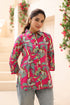 Women Animal Print Pure Cotton Top