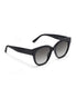 Women Black Toned Grey UV Protected Lens Cat Eye Sunglasses