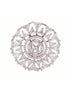 White Rhodium plated AD studded handcrafted Ear rings for girls & women
