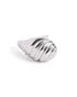 Rhodium Plated Seashell Mini Stud Earring