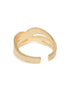 18kt Gold Plated Criss Cross Multi layered Adjustable Ring