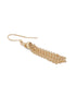 18kt Gold Plated Contemporary Tasselled Drop Earring