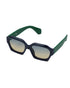 Women Blue & Green Toned UV Protected Gradient Lens Wayfarer Sunglasses