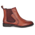 Men's Leather Chelsea Boots with Textured Side Panel