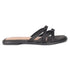 Women's Flat Slide Sandal with Criss-Cross Straps & Buckles