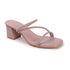 Women's Thin Strap Square Toe Block Heel Sandal