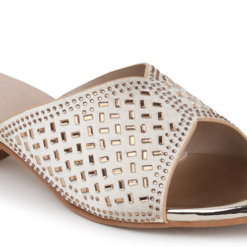 Women Embellished Block Heel Sandals