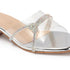 Women Embellished Block Heels Transparent Sandals